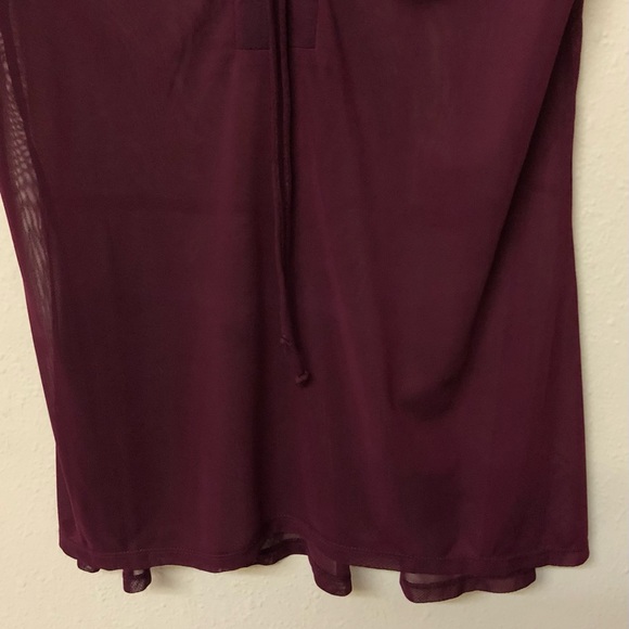 Adele & May Burgundy Sheer Top🌺 - Picture 6 of 13